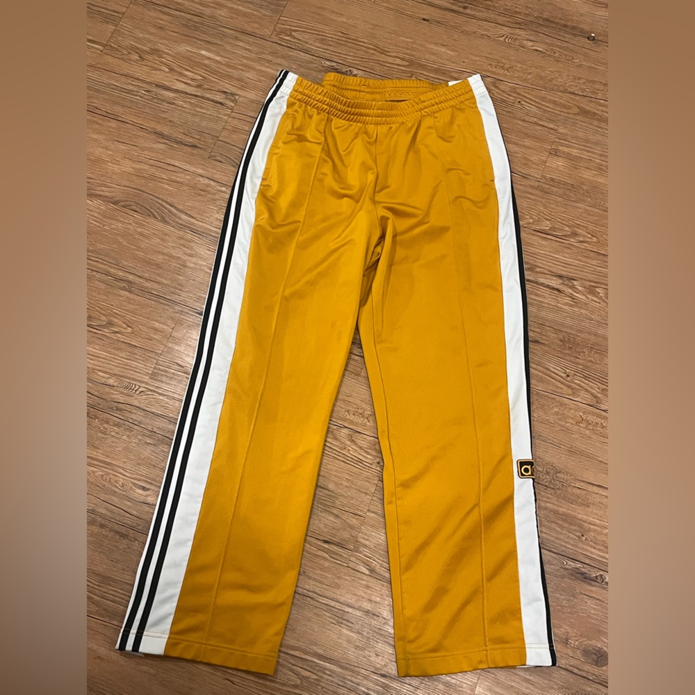 Adidas XL button up track pants with ‘Girls are Awesome’ Embroidery